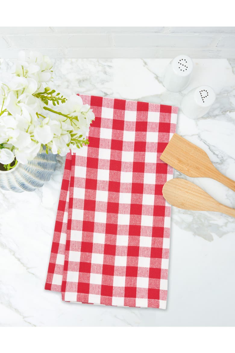 Ashford Red Cotton Kitchen Towel, Alternate, color, Red