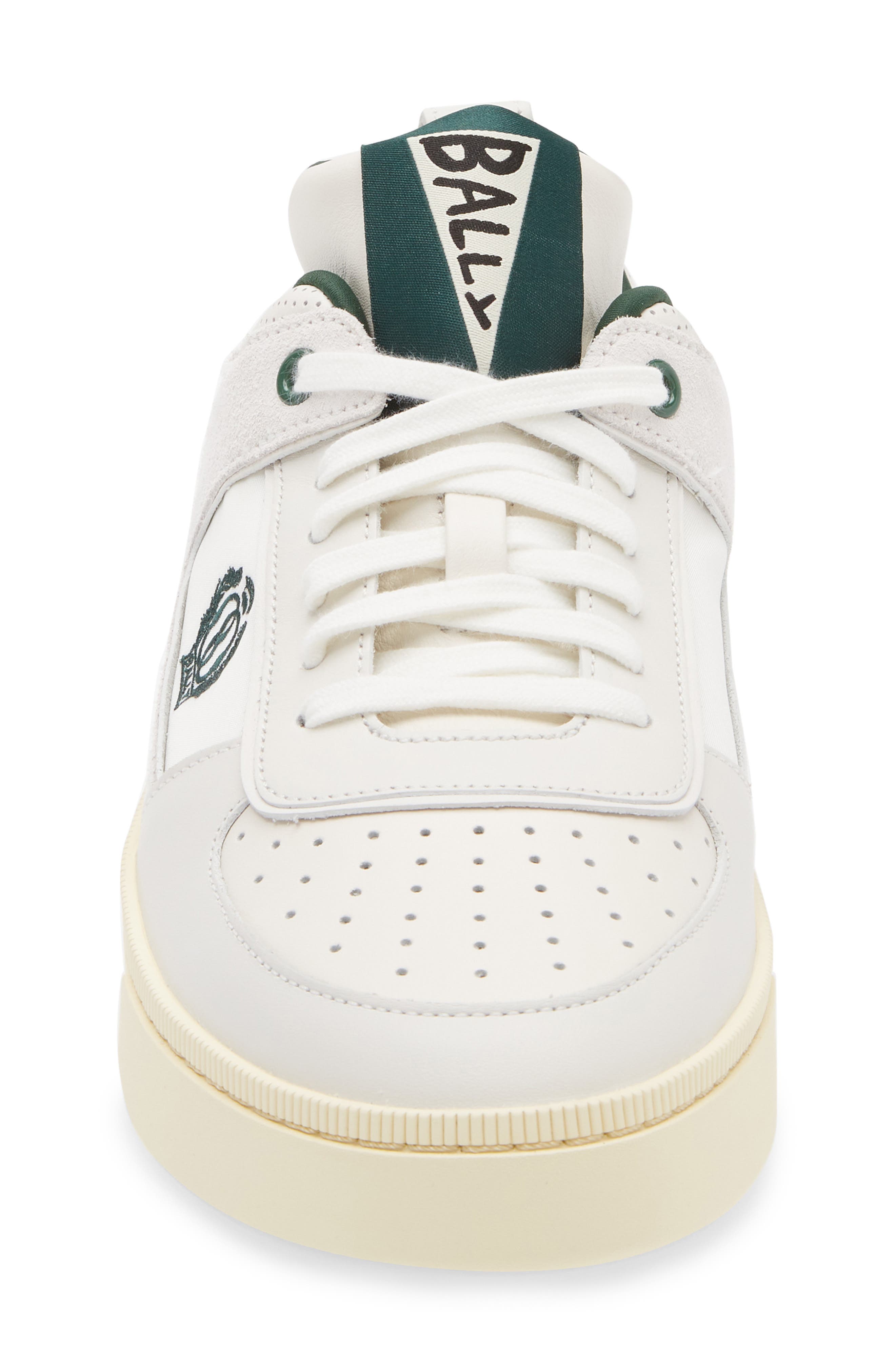 Bally Riweira Low Top Sneaker, Alternate, color, White/ Kelly Green