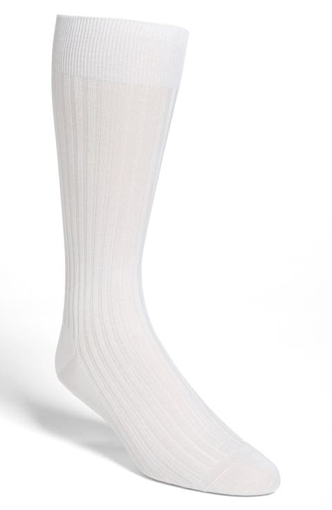 Cotton Blend Mid Calf Dress Socks