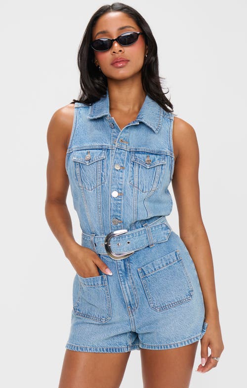 Show Me Your Mumu Rancho Mirage Romper In Blue