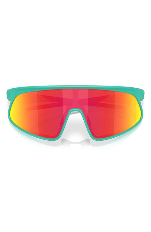 Oakley Rslv 149mm Prizm Polarized Shield Sunglasses In Ruby