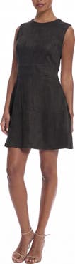 Maggy London Faux Suede Sheath Dress