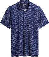 johnnie-O USA Flag Print Performance Jersey Polo