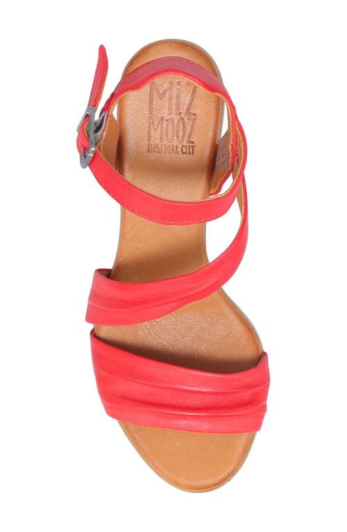 Miz Mooz Kailee Ankle Strap Sandal In Scarlet