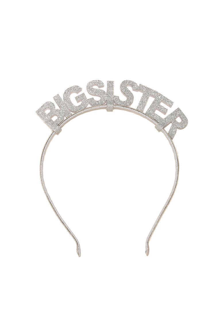Silver Big Sister Headband, Main, color, Silver