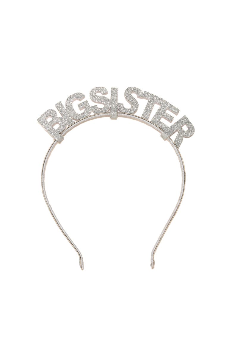 Sweet Wink Silver Big Sister Headband, Main, color, Silver