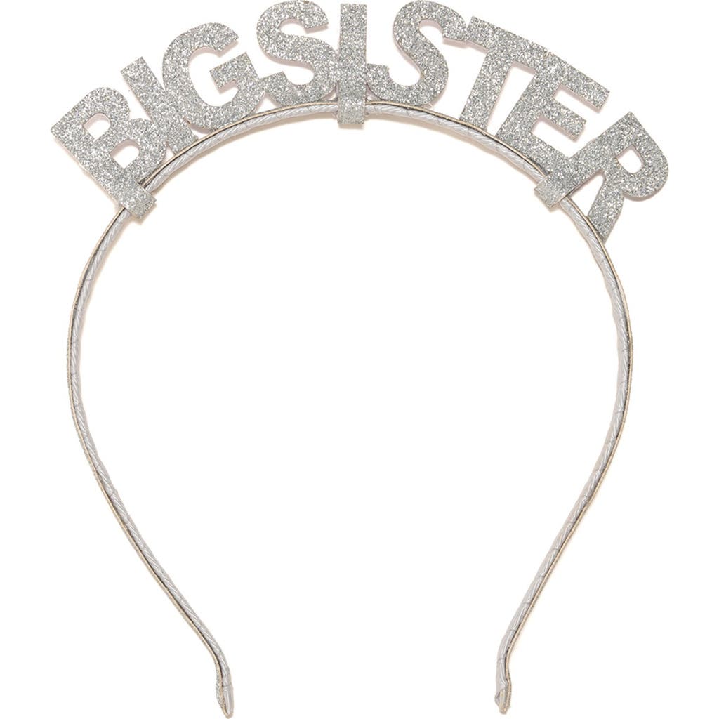 Sweet Wink Silver Big Sister Headband In Silver