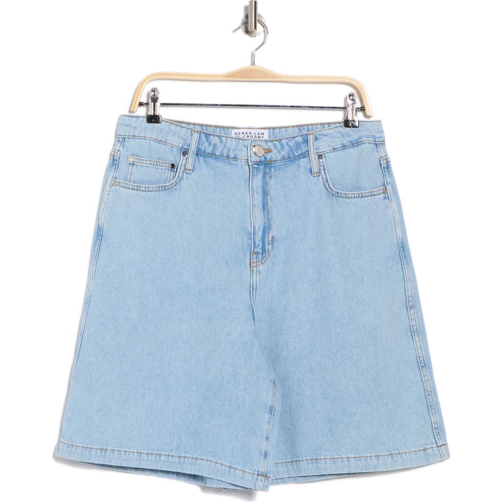 Derek Lam 10 Crosby Dana Wide Leg Shorts In Cooper