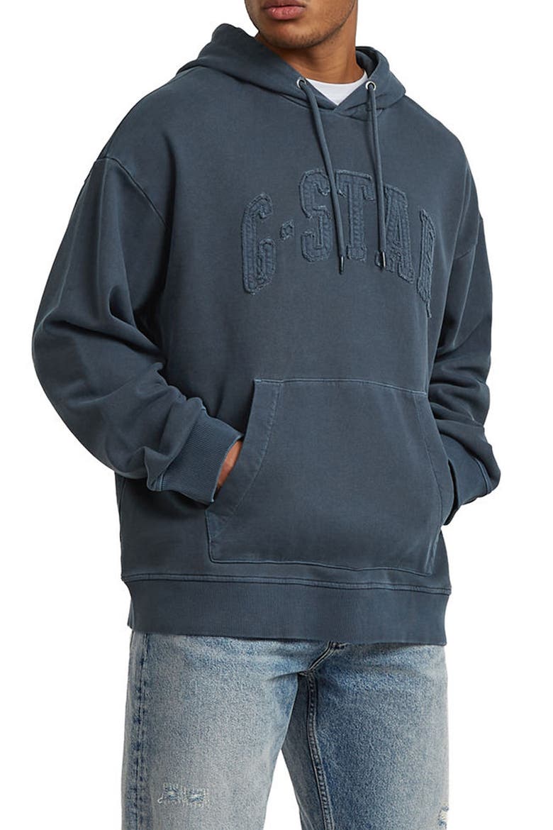 Appliqué Logo Hoodie, Alternate, color, DARK PATRIOT BLUE