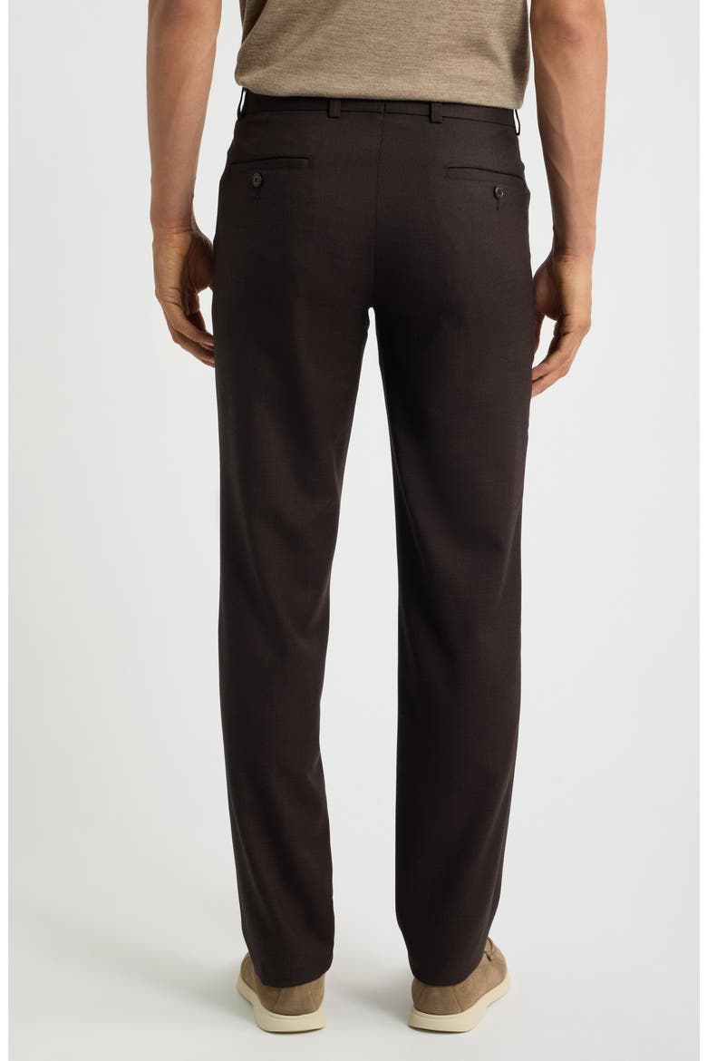 Wool Melange Stretch Pants, Alternate, color, BROWN