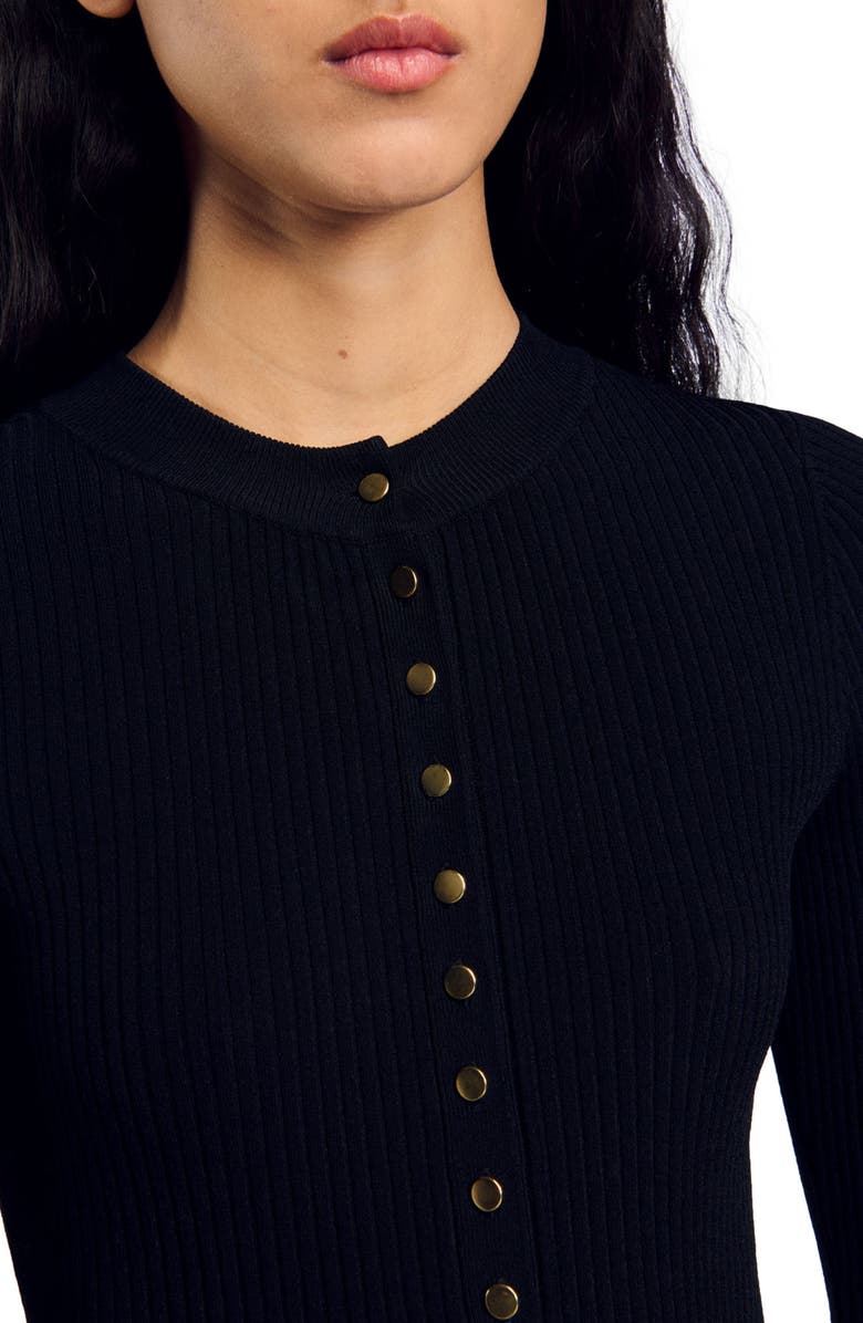 SANDRO Knit bodysuit, Alternate, color, 