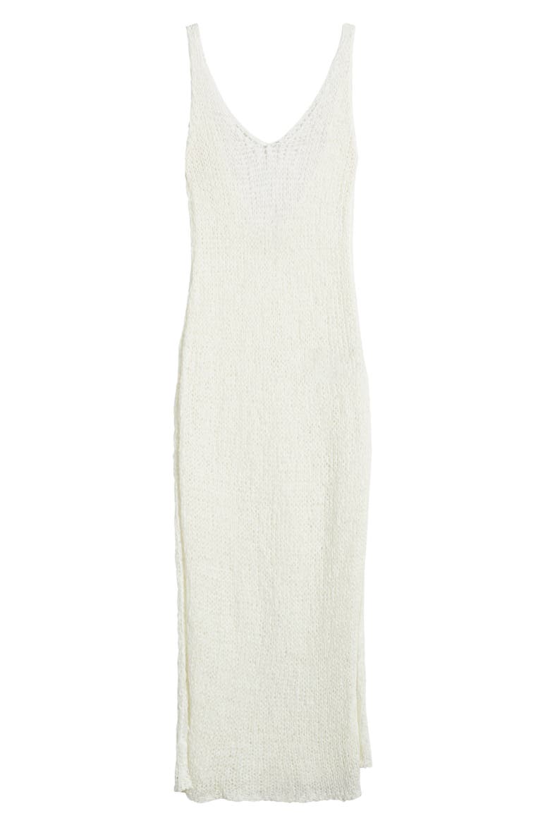 Nevea Open Back Knit Cover-Up Midi Dress, Alternate, color, CREAM