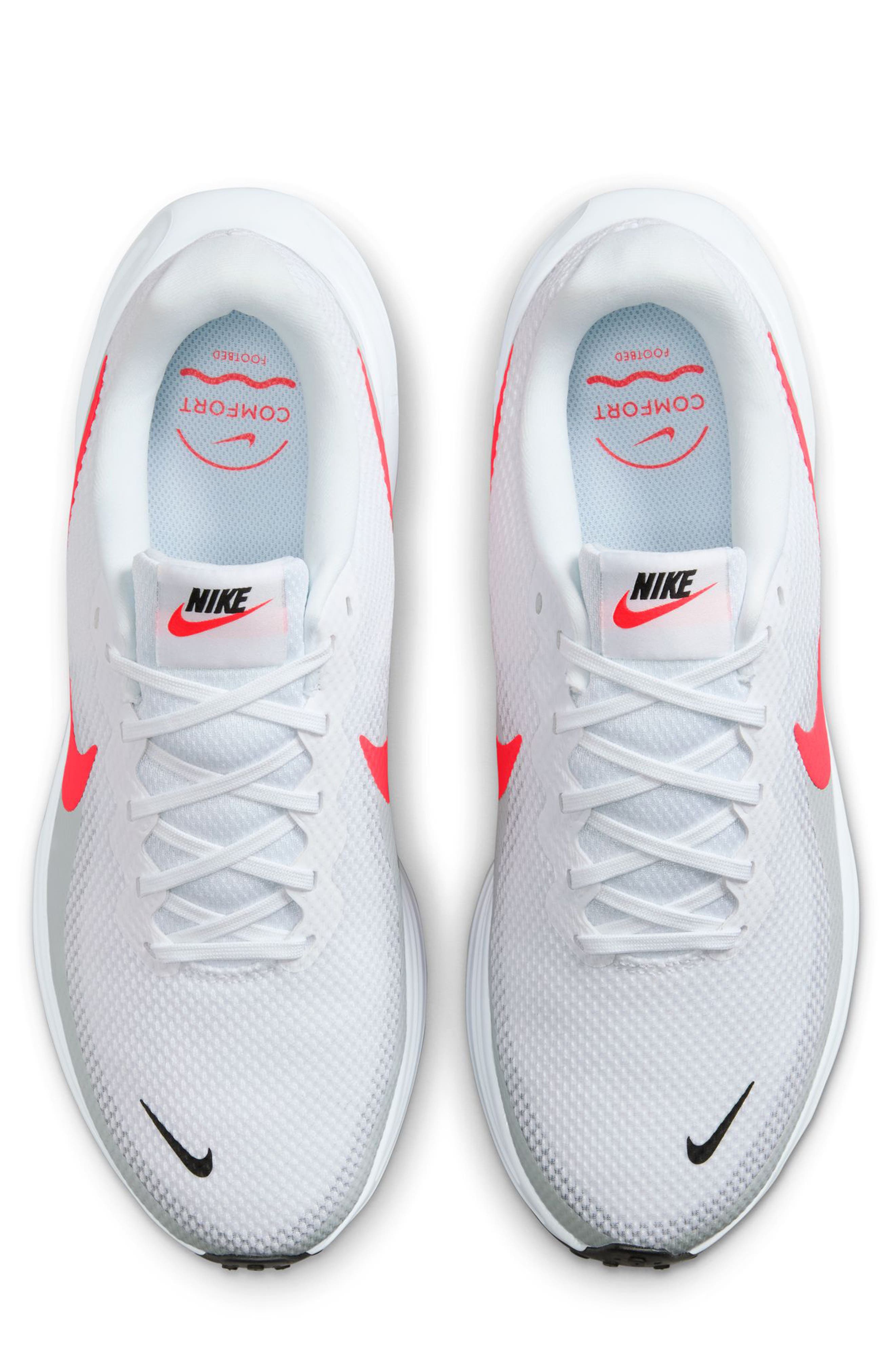 Revolution 8 Running Shoe, Alternate, color, WHITE/ BRIGHT CRIMSON