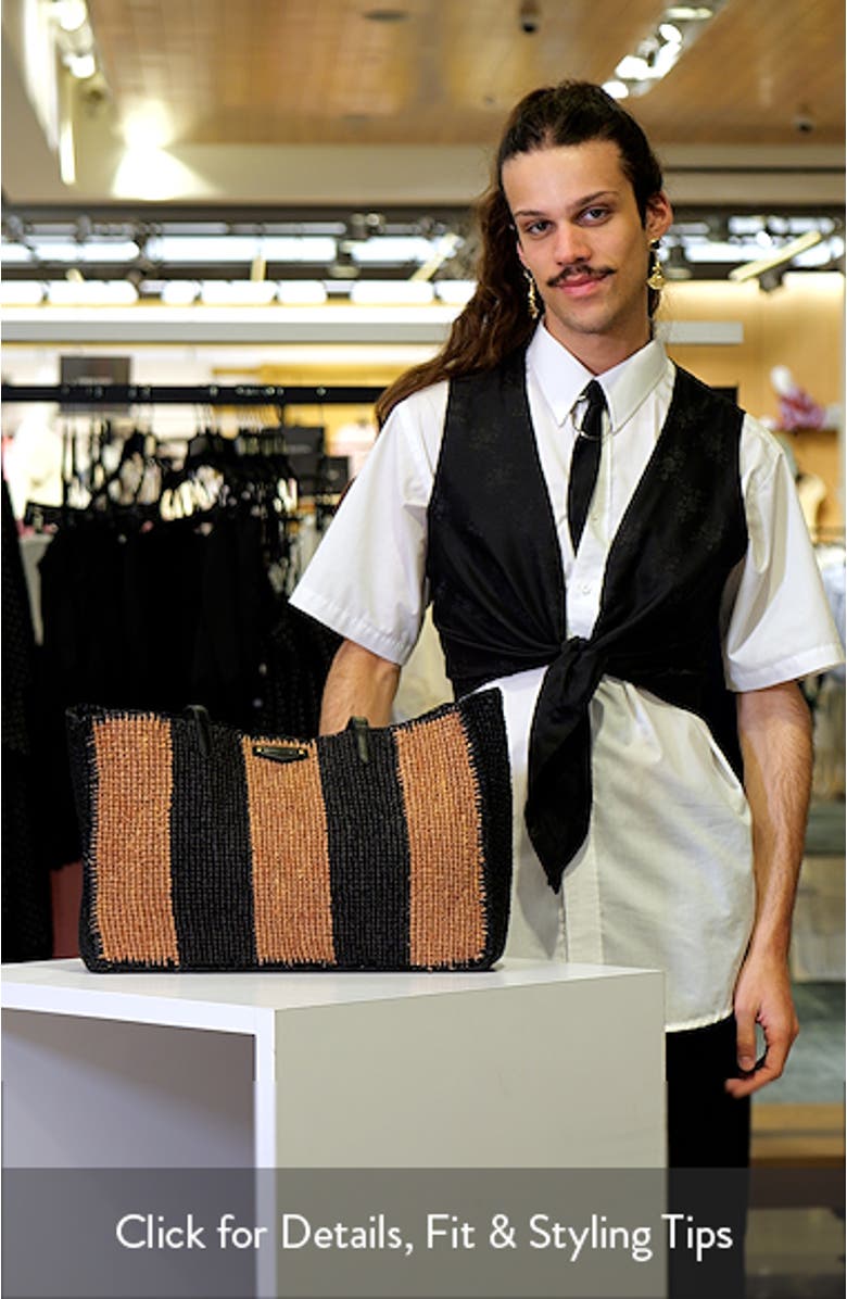 Large Raffia Tote, sales video thumbnail