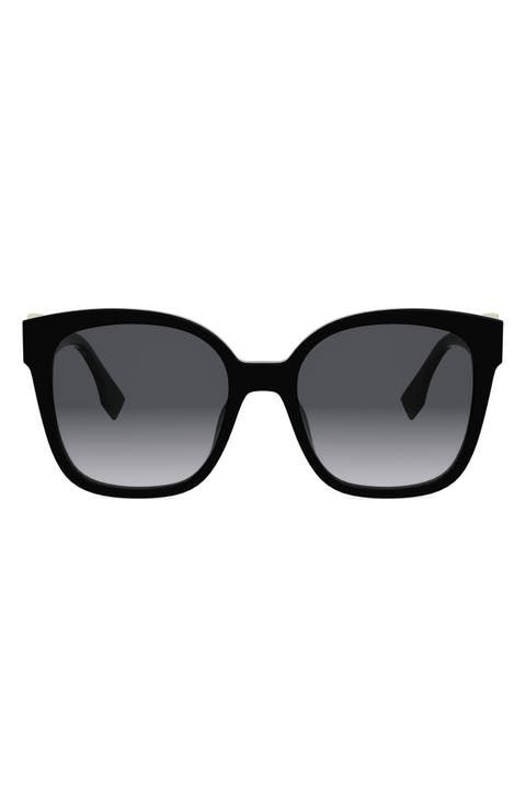 FF Diamonds 55mm Gradient Square Sunglasses