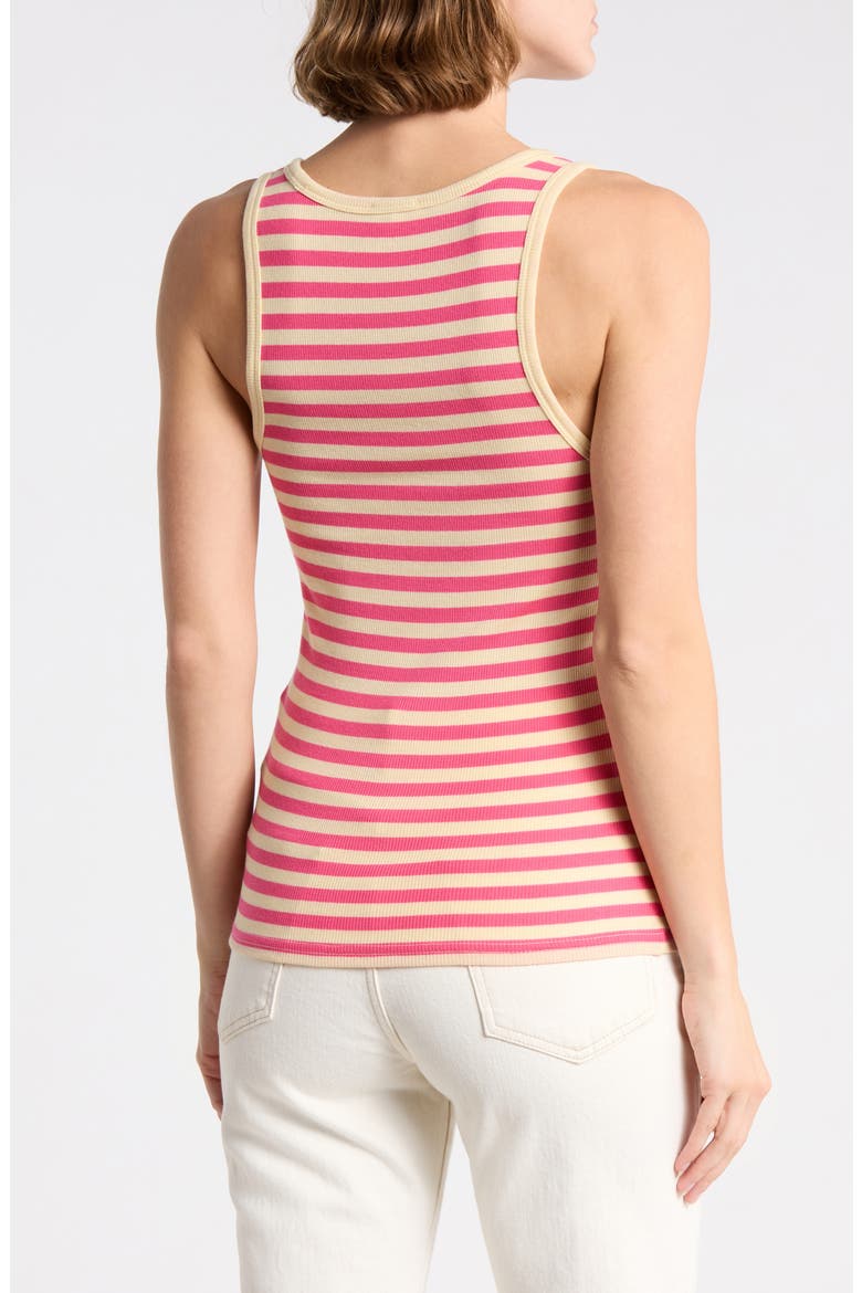 Featherweight Freestyle Stripe Rib Tank Top, Alternate, color, BEACH CLUB STRIPE