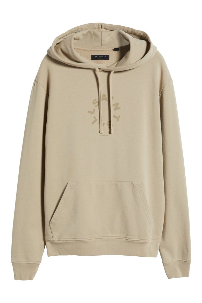Tierra Logo Cotton French Terry Graphic Hoodie, Alternate, color, MOORLAND BROWN