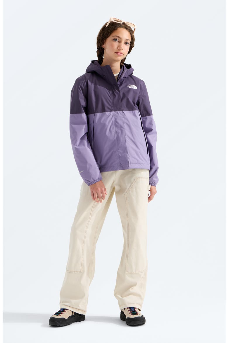 Kids' Antora Hooded Waterproof Rain Jacket, Alternate, color, ENDLESS DUSK GROUNDE