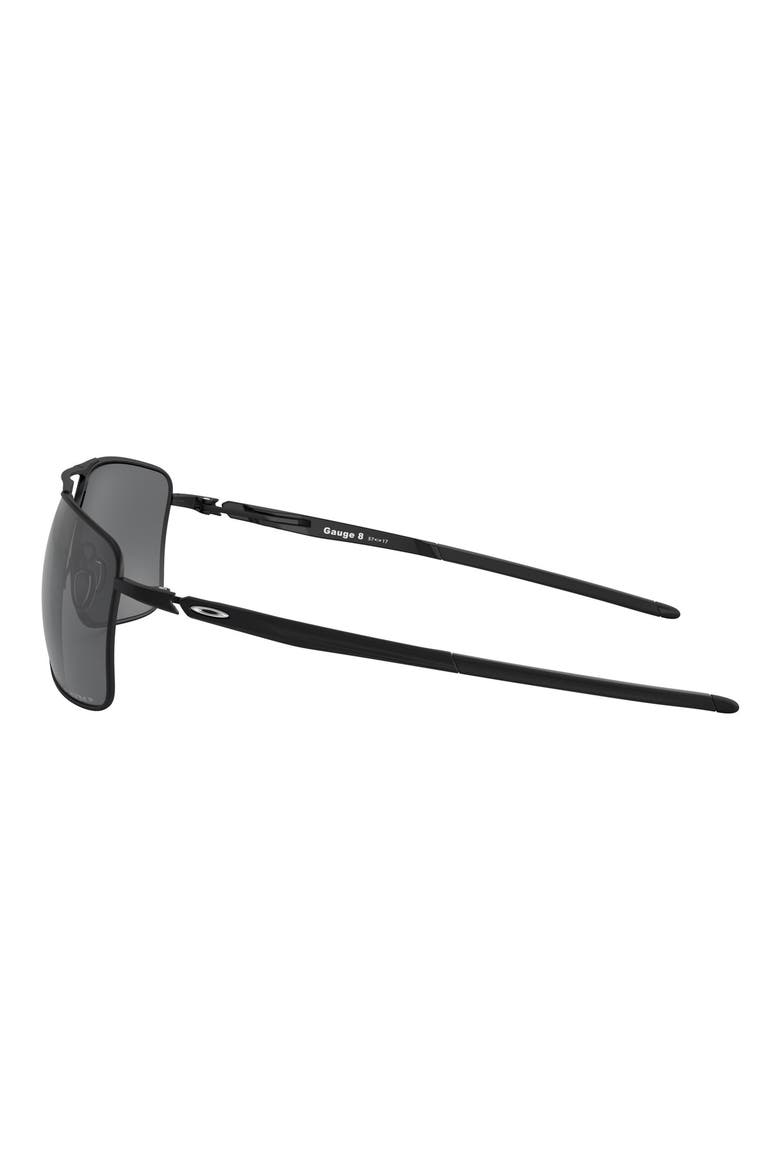 Gauge 8 62mm Oversize Prizm™ Polarized Pilot Sunglasses, Alternate, color, MATTE BLACK/ PRIZM BLACK