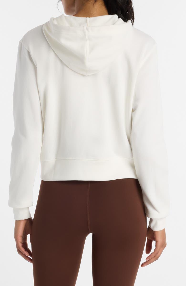 New Balance Coastal Fleece Full Zip Hoodie, Alternate, color, White