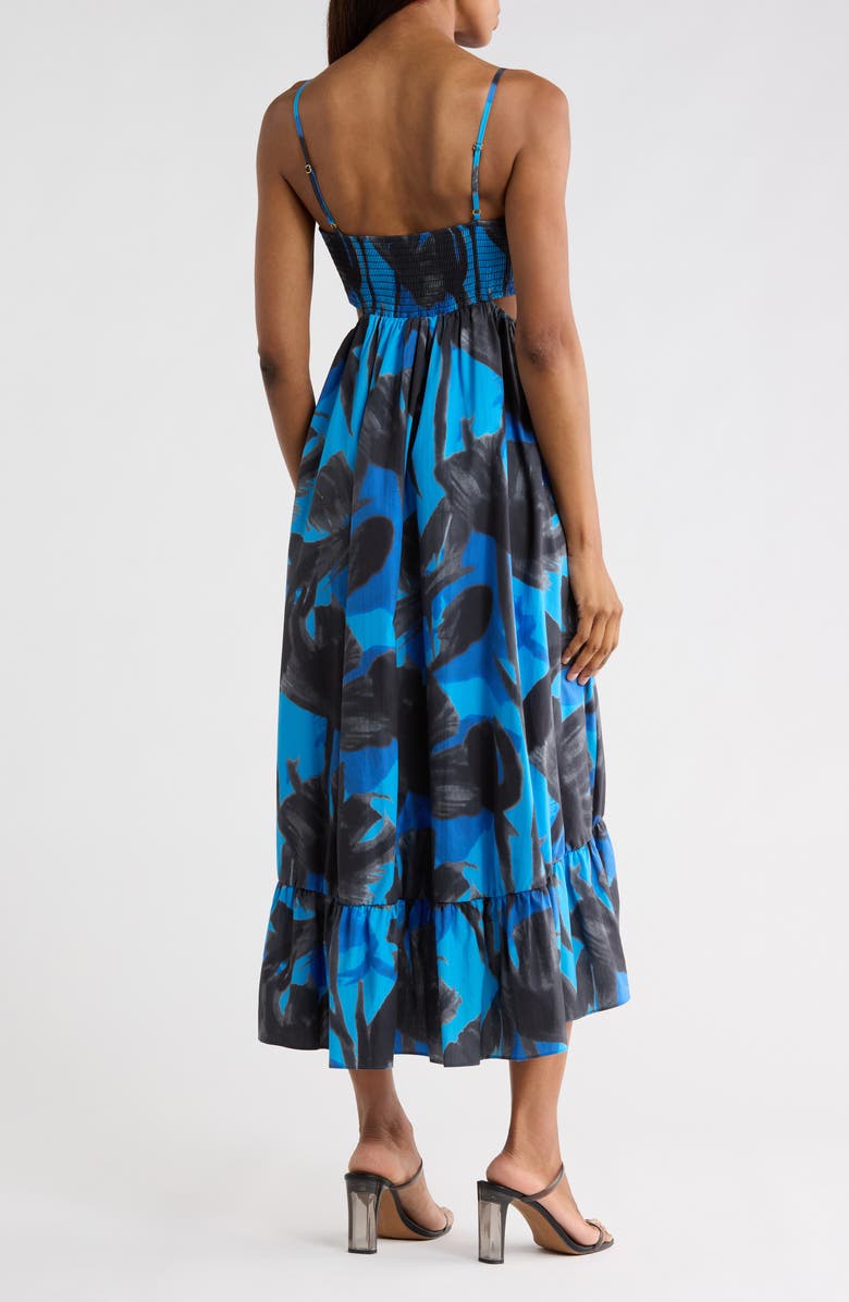 Hutch Mabel Cutout Cotton Maxi Dress, Alternate, color, Navy
