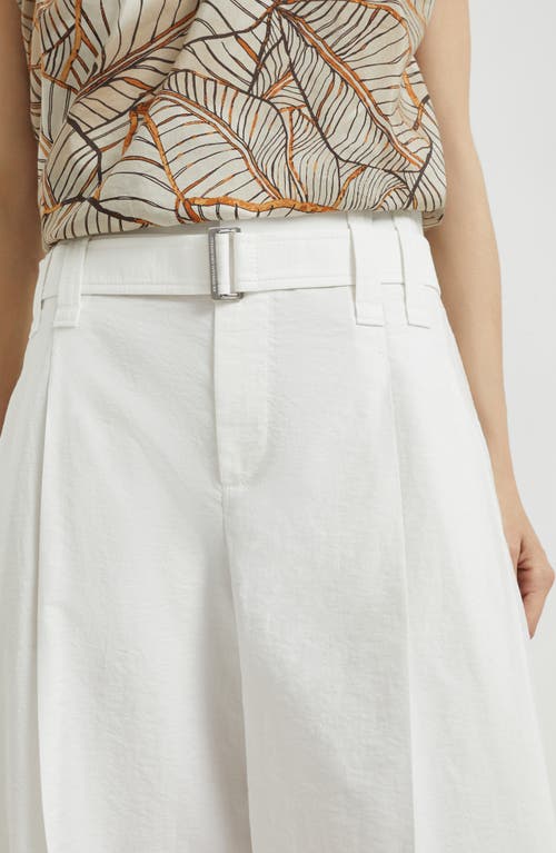 Brunello Cucinelli Cropped Pleated Trousers