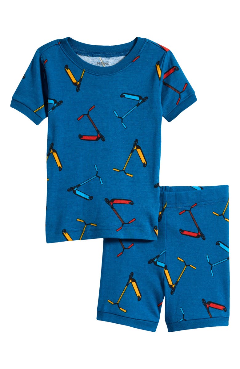Petit Lem Kids' Scooter Print Pajamas, Main, color, 
