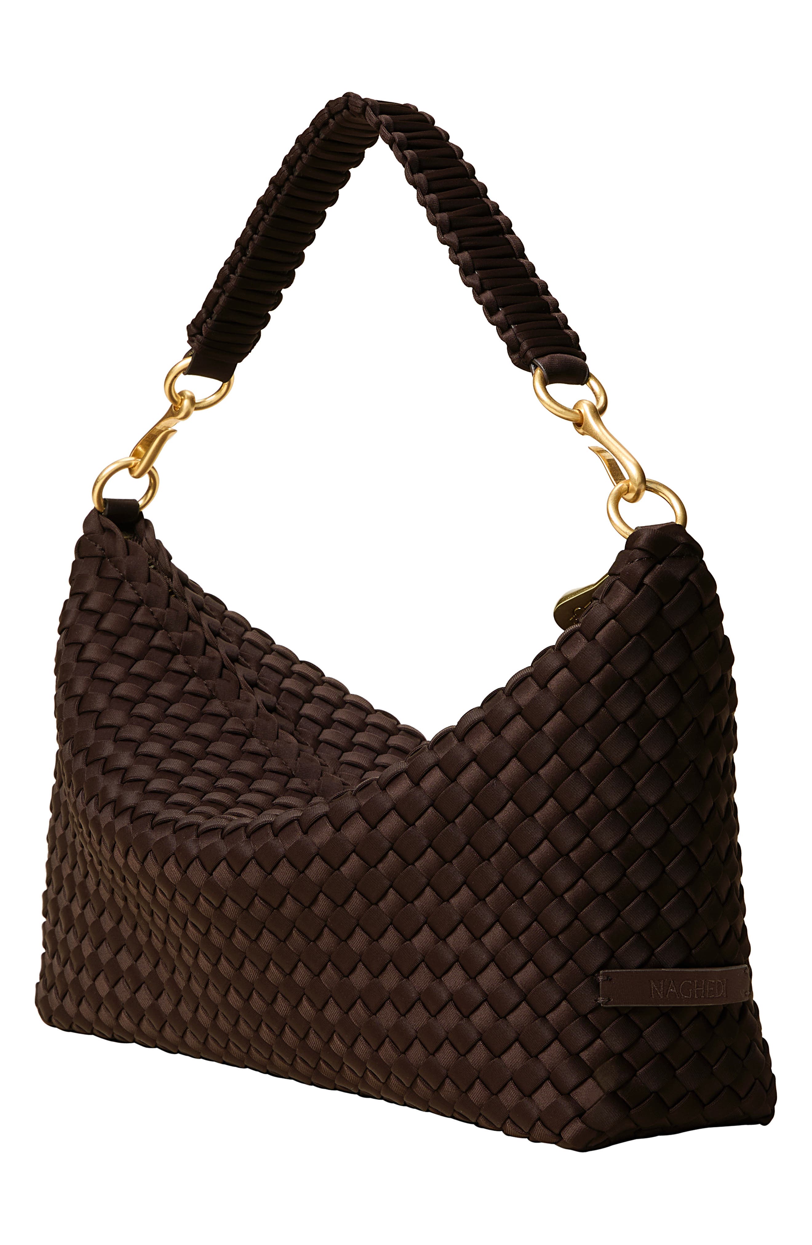 Small Porto Half Moon Shoulder Bag, Alternate, color, CHOCOLATE