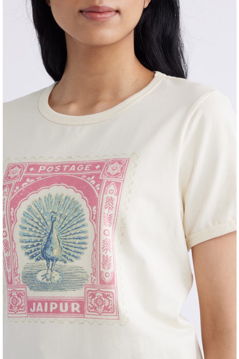 Cotton Blend Graphic T-Shirt, Alternate, color, PEARL