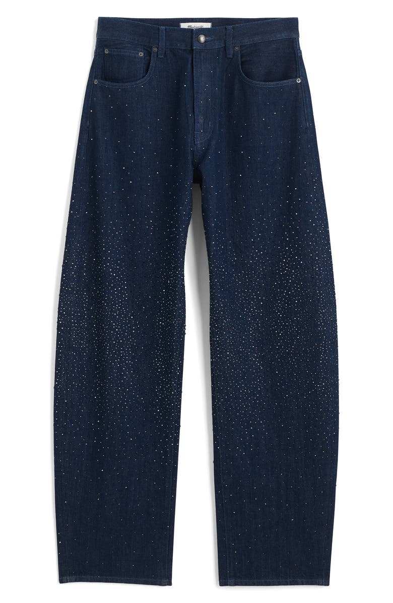 Madewell The Embellished Balloon Jeans, Alternate, color, Rinse Wash