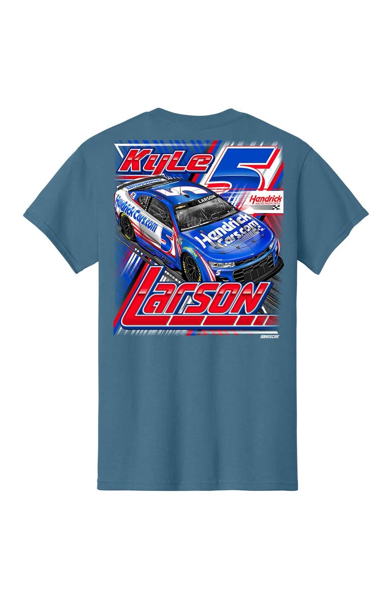 HENDRICK MOTORSPORTS TEAM COLLECTION Men's Hendrick Motorsports Team Collection Blue Kyle Larson Hendrickcars.com Car T-Shirt, Alternate, color, Blue