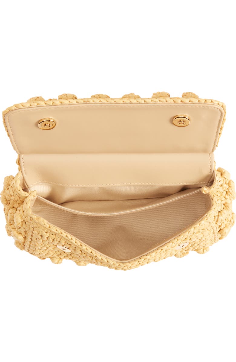 Dolce&Gabbana Sicily Small Raffia Satchel, Alternate, color,