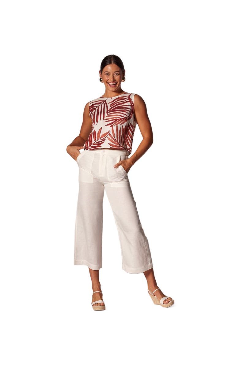 Tori Richard Sunshine Linen Persephone Pant, Alternate, color, 