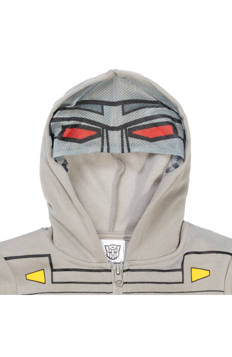 Transformers Megatron Cosplay Zip-Up Hoodie, Alternate, color, Gray