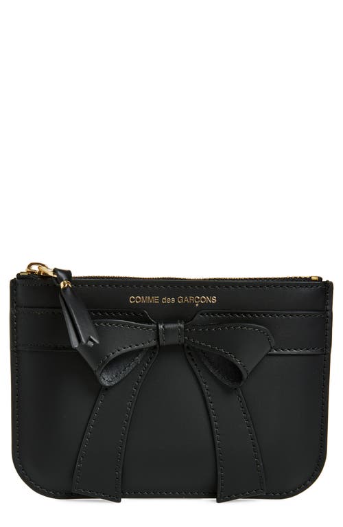 COMME DES GARÇONS COMME DES GARÇONS WALLETS BIG BOW LEATHER COIN PURSE