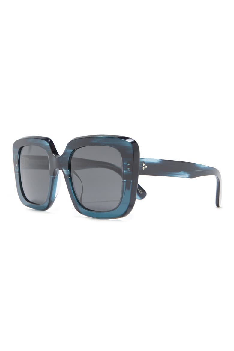 Franca 52mm Square Sunglasses, Alternate, color, BLUE