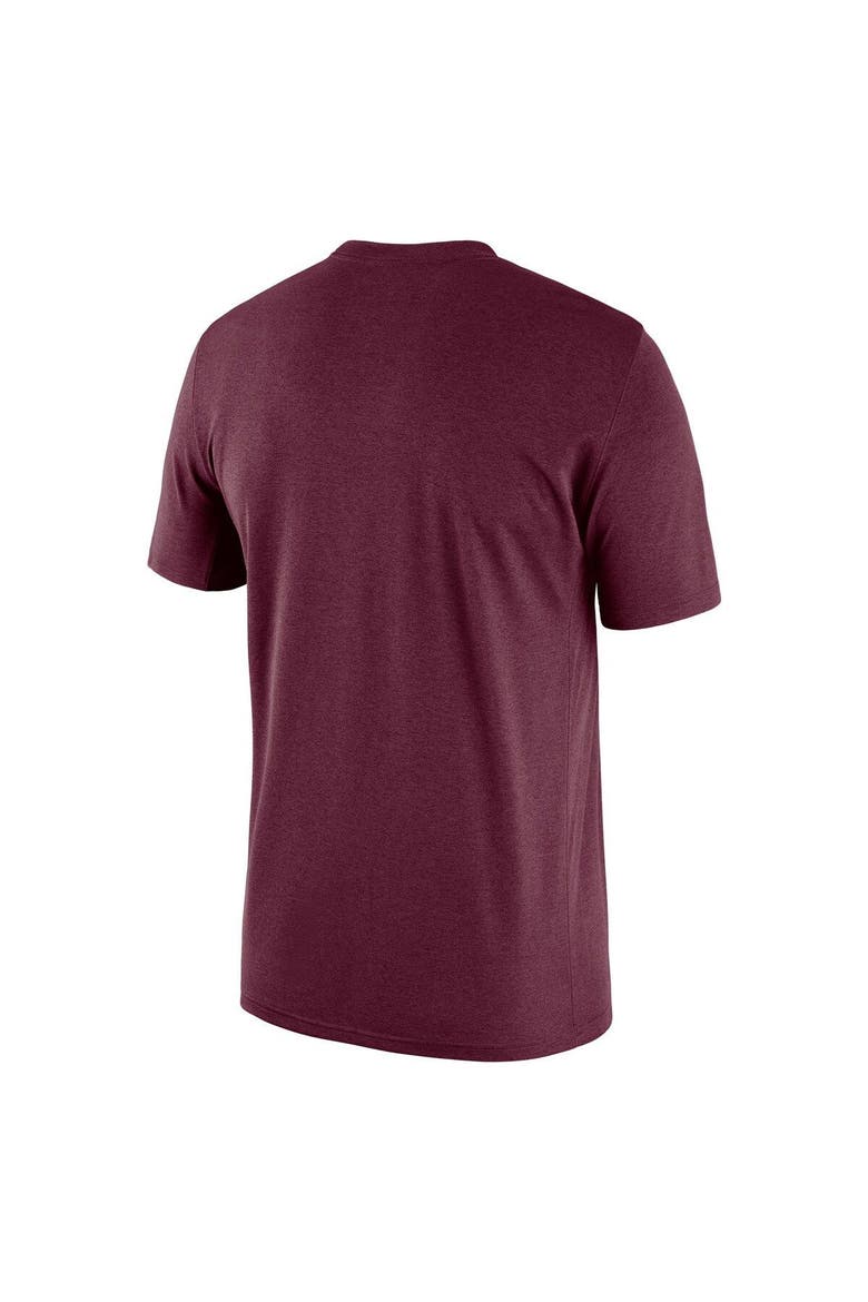 Men's Nike Heathered Maroon Virginia Tech Hokies Team Football Legend T-Shirt, Alternate, color, Heather Maroon