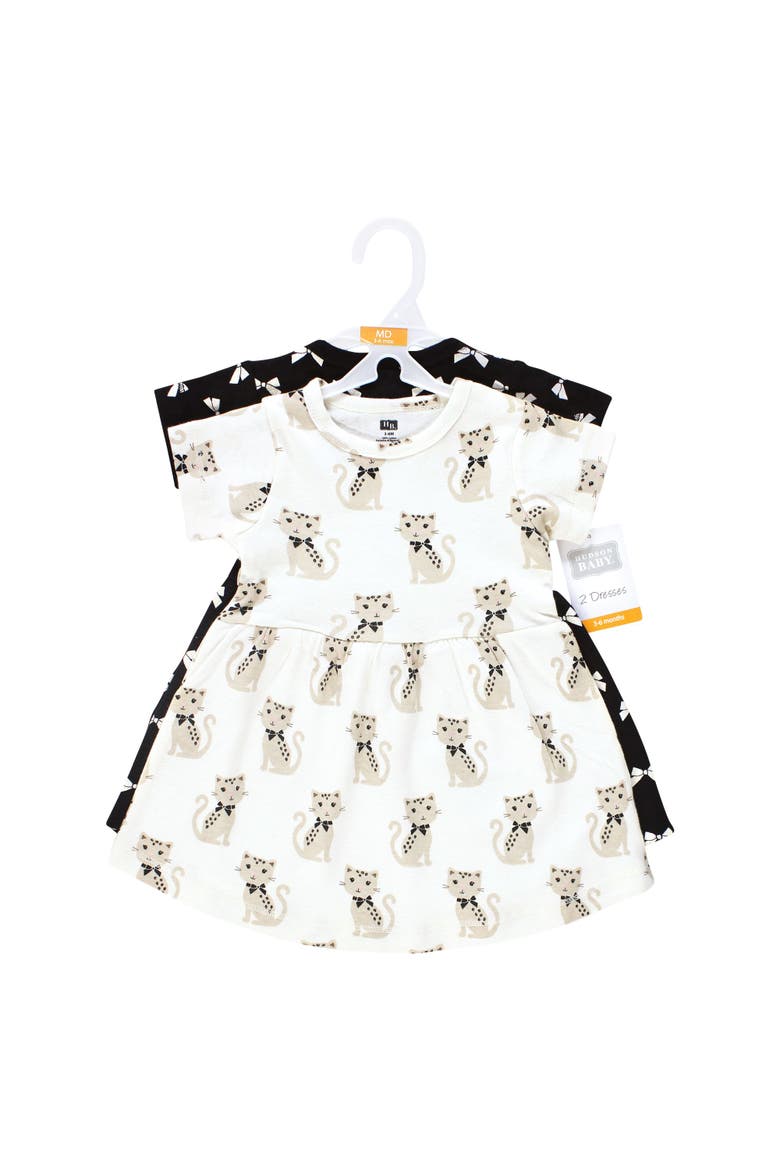 2Pk Baby Dress Set, Alternate, color, Purrfect Leopard