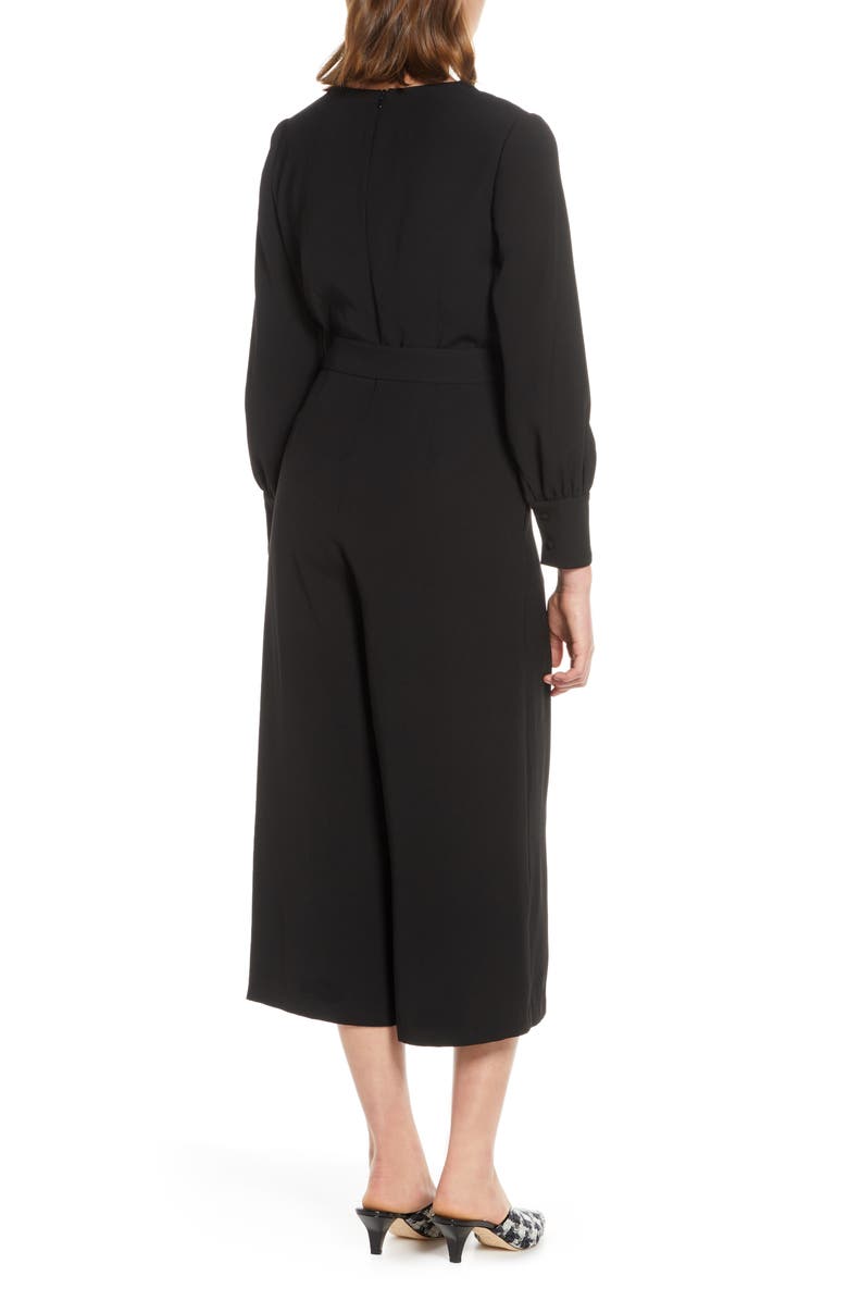 Eliza J Long Sleeve Crop Jumpsuit, Alternate, color,