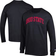 Champion Men's Champion Black Ohio State Buckeyes Basic Arch Long Sleeve T-Shirt