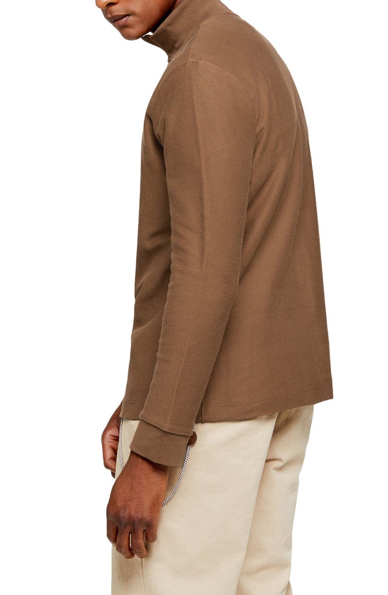 Topman Quarter Zip Pullover, Alternate, color, 