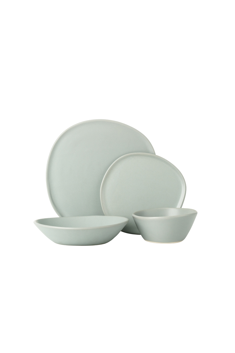 Ripple Dinner Setting Set, Main, color, Matte Grey / 4 Piece