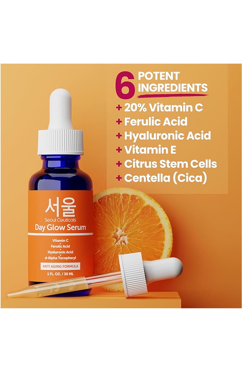 Seoul Ceuticals Korean Skincare Day Glow Vitamin C Serum, Alternate, color, Clear