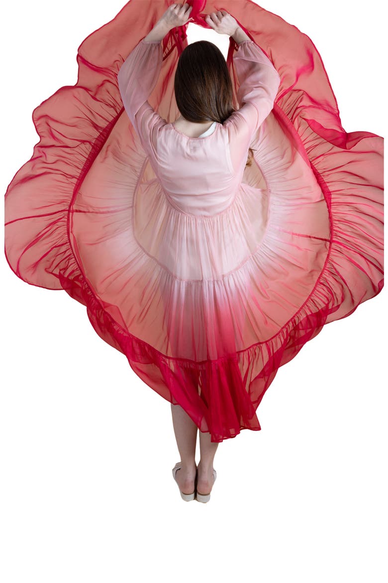 Ombré Cover-Up Dress, Alternate, color, PINK COMBO