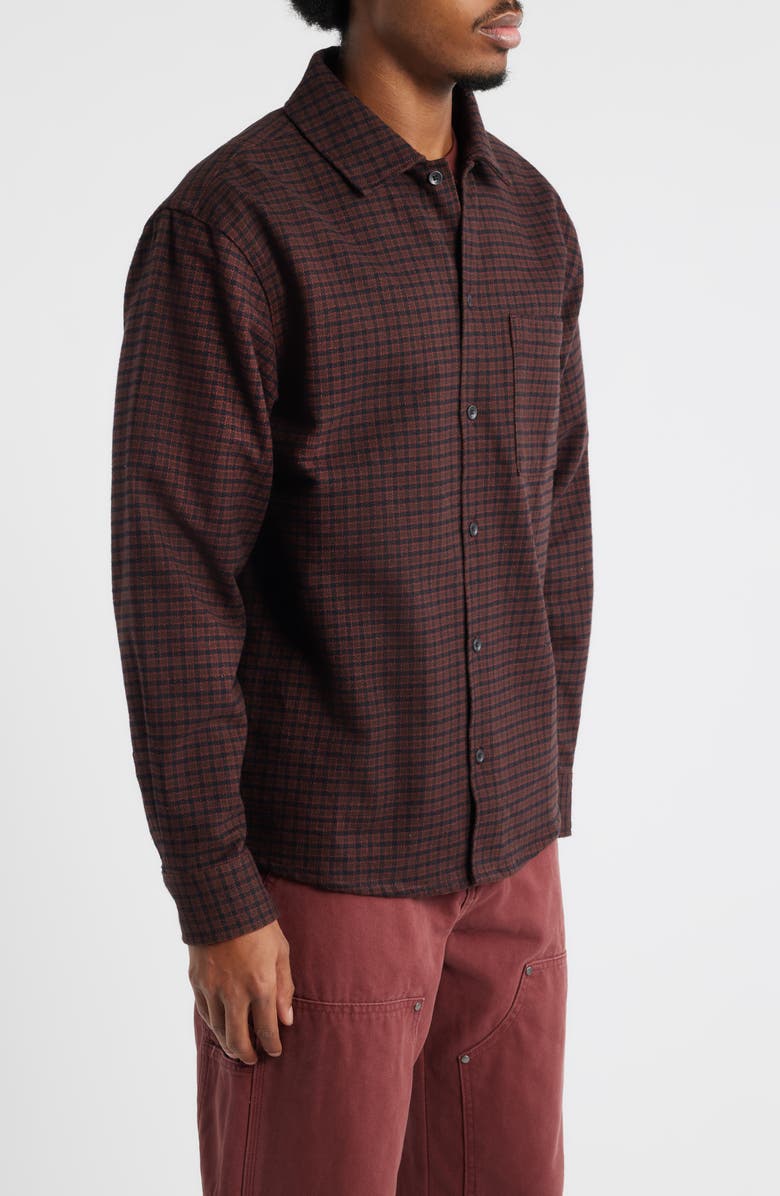 Dickies Hendersonville Classic Fit Check Brushed Cotton Button-Up Shirt, Alternate, color, Andorra