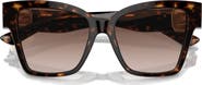 Dolce&Gabbana 54mm Gradient Square Sunglasses