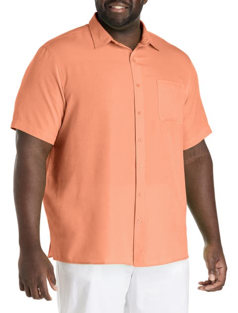 Big & Tall Microfiber Comfort Grid Sport Shirt