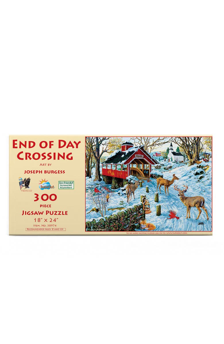 Sunsout End of Day Crossing 300 piece Jigsaw Puzzle for Adults, Alternate, color, Multicolor