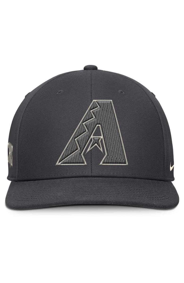 Nike Men's Nike Anthracite Arizona Diamondbacks Statement Pro Snapback Hat, Alternate, color, Anthracite