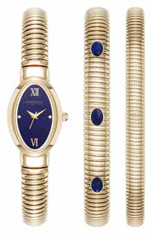 Anne Klein Set of 3 Oval Bracelet Watch & Bracelets